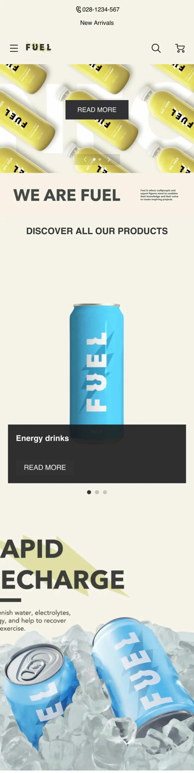 模板推薦 | 年輕跳躍的FUEL 主題，多角度展示、動效視覺一絕！