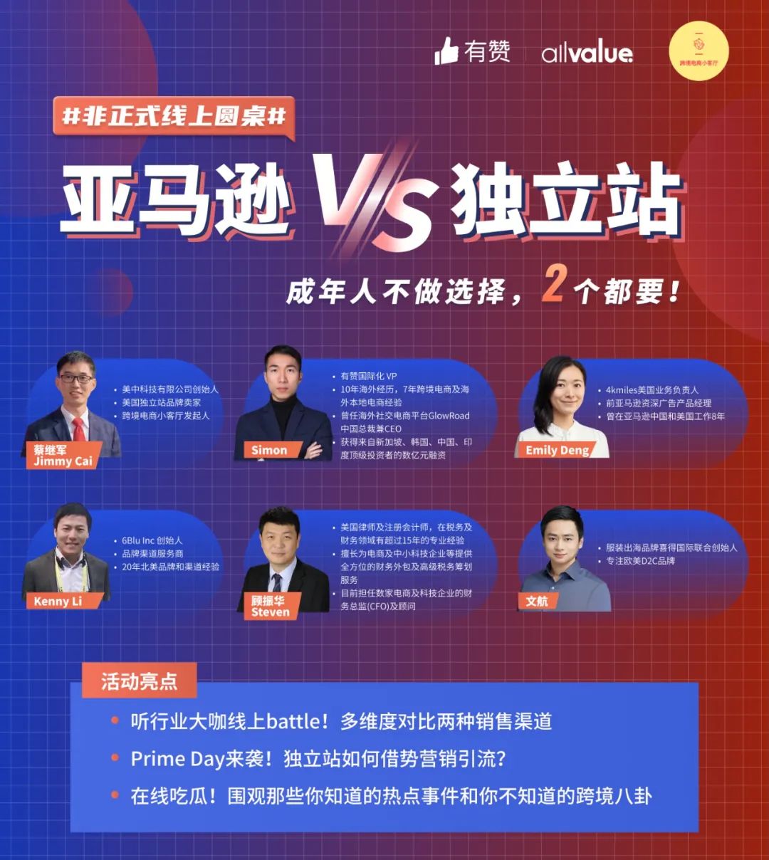活動回顧 | 亞馬遜VS獨(dú)立站，成年人應(yīng)該怎么選？