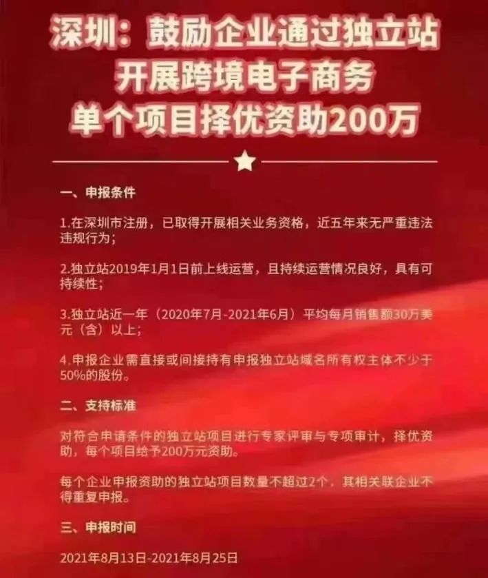 深圳出手應(yīng)對亞馬遜“封號潮”，獨立站賣家最高補貼200萬！